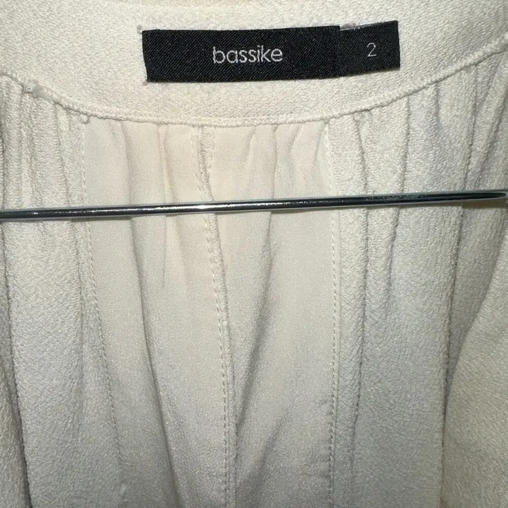 Bassike balloon sleeve short kimono with keyhole - Picture 3 of 6
